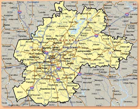 Map of Atlanta